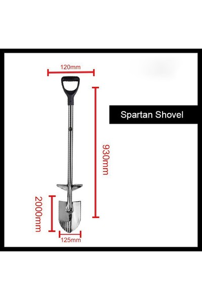 Black Ada Spartan Shovel - Kürek - Paslanmaz Çelik
