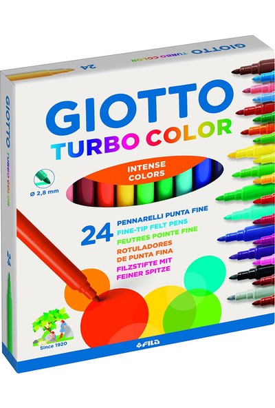 Giotto Turbo Maxi Keçeli Kalem 24'lü Kutu 455000