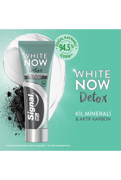 Signal White Now Detox Charcoal Kömür Özlü Diş Macunu 75 ML