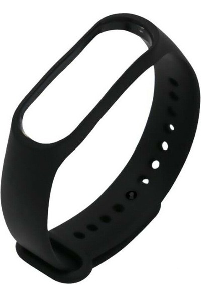 Arabulalaca  Mi Band 3 Kordon Silikon Kayış Siyah
