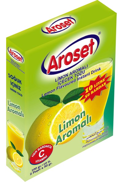 Aroset Aromalı Içecek Tozu Limon Aromalı 100 gr