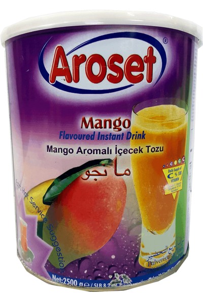 Aroset Aromalı Içecek Tozu Mango Aromalı 2,5 kg