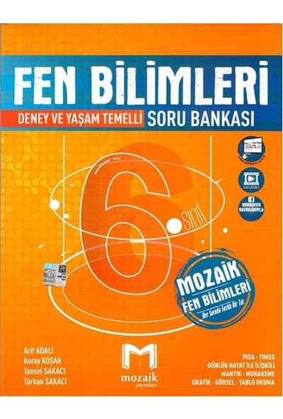 Mozaik Yayınları 6. Sınıf Fen Bilimleri Soru Bankası - Arif Adalı