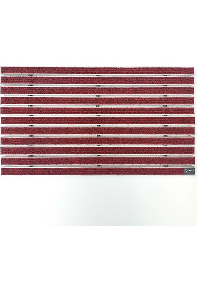 Arfen Gömme Tip Halı Üst Yüzeyli Alüminyum Kırmızı Paspas 90 x 180 cm