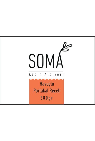 Soma Kadın Atölyesi Portakal Reçeli Havuçlu Katkısız Ev Yapımı - 380 gr