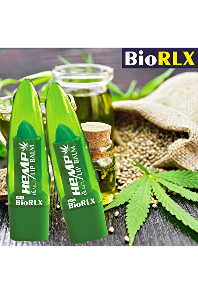 Biorlx Aloe Vera + Hemp Oil + Spf 15(Güneş Koruyucu) Lip Balm Color Free (Renksiz) + Paraben Free (Parabensiz) 3 Adet