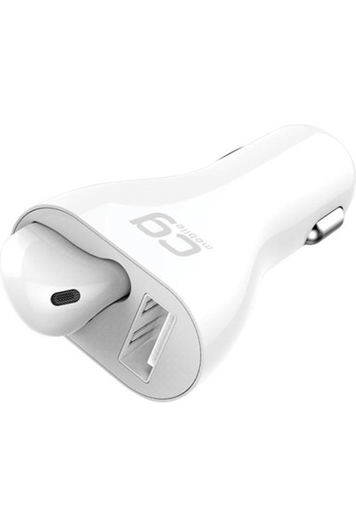 Cg Mobile CGM01 Araç Şarjı + Mono Bluetooth Kulakiçi Kulaklık