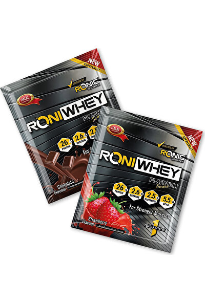 Roniwhey Platinium 30 Şase Protein Tozu 1350 gr + Shaker ve 2 Adet Tek Kullanımlık Whey Protein