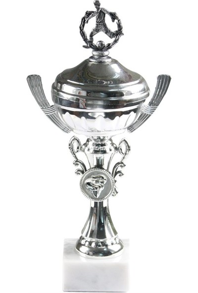 Trend Hediyelik Futbol Temalı Metal Tas Gümüş Kupa