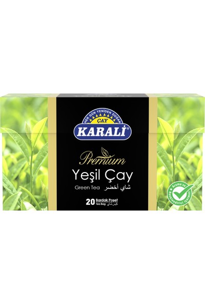 Karali Bardak Poşet Bitki Çayı Yeşil Çay 20'li