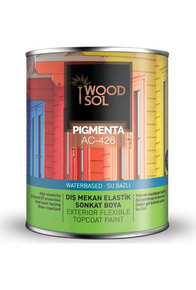 Woodsol Pigmenta Elastik Sonkat Ahşap Boyası 0.75 Lt Bianco