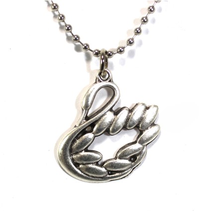 Kuğu Gümüş Kaplama Zincir Kolye