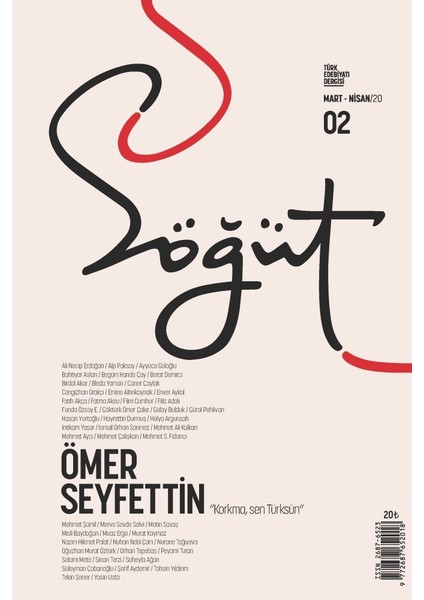 Söğüt - Türk Edebiyatı Dergisi Sayı 02 / Mart - Nisan 2020