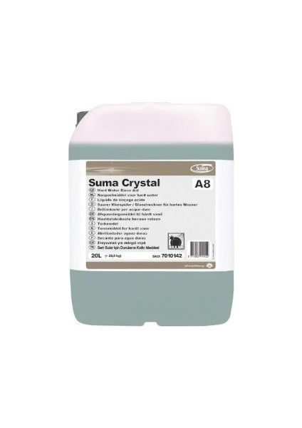 Suma Crystal A8 20L Orta ve Sert Sular Için Bulaşık Makinesi Durulama Maddesi