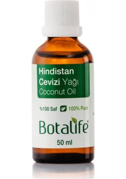 %100 Saf Doğal Hindistan Cevizi Yağı (cocos nucifera) 50 ml