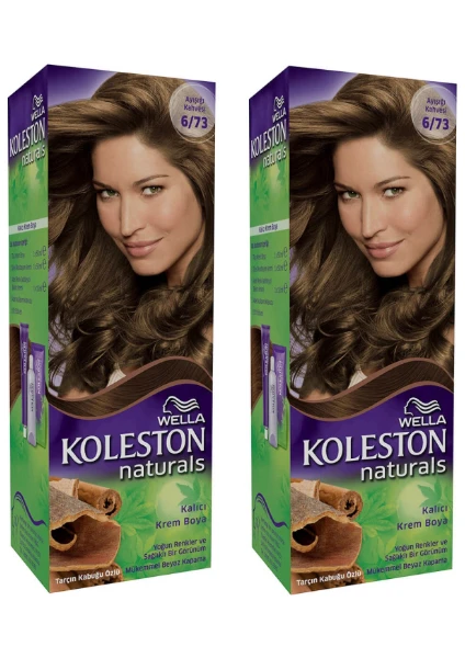 2’li Koleston Naturals 6/73 Ay Işığı Kahvesi - Kalıcı Krem Saç Boyası