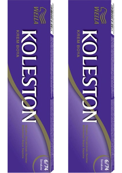 2’li Koleston Tüp Terrakota 6/74 Saç Boyası