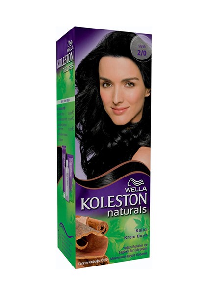 Koleston Naturals 2/0 Siyah - Kalıcı Krem Saç Boyası