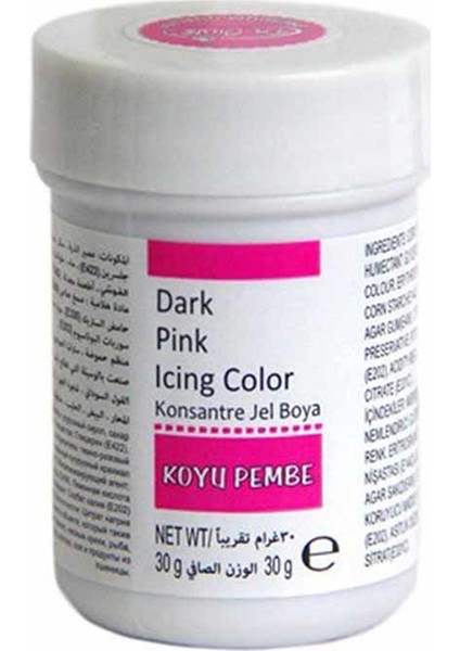 Jel Gıda Boyası Pembe 30 gr