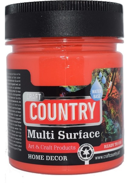 Country Multi Surface Hobi Boyası 550 cc 1035 Mercan