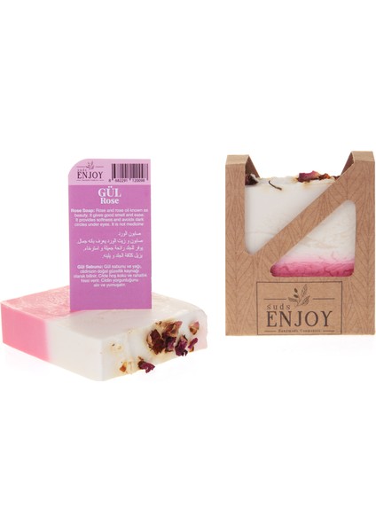 Doğal 2 Adet Gül El Yapımı Sabun 2 x 100 gr