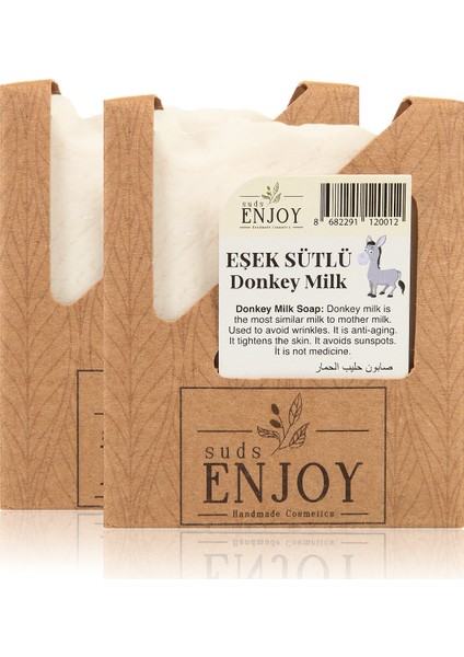 Doğal 2 Adet Eşek Sütlü El Yapımı Sabun 2 x 100 gr