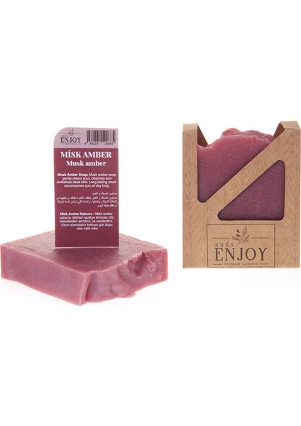 Doğal 2 Adet Misk Amber El Yapımı Sabun 2 x 100 gr