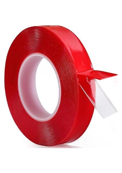 Silikonlu Çift Taraflı Montaj Bandı 18 mm x 2 M