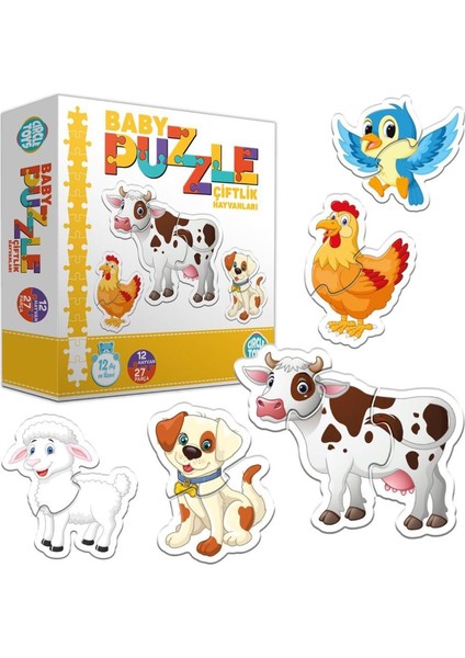 Circle Toys Baby Puzzle Çiftlik Hayvanları