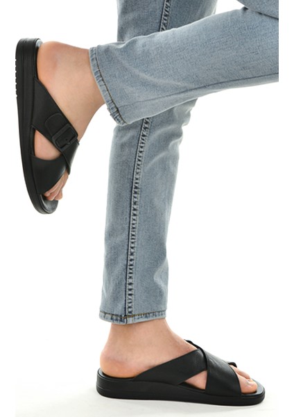 Grande Günlük Kemerli Erkek Terlik Siyah fiyatları