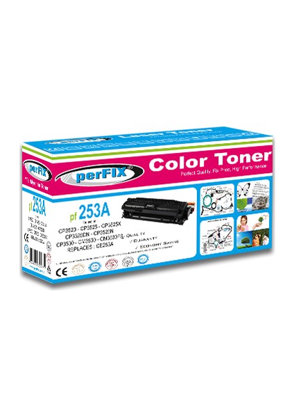 Pf 253A – CE253A – 504A (4802) 7000 Sayfa Kırmızı Muadil Toner fiyatları