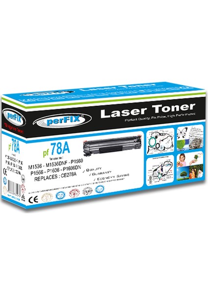 Pf 78A - CE278A P1560 - 1536 1500 Sayfa Siyah Muadil Toner fiyatları
