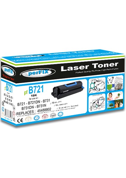 Pf B721 - B731 - MB760 - MB770 18K 18000 Sayfa Siyah Muadil Toner