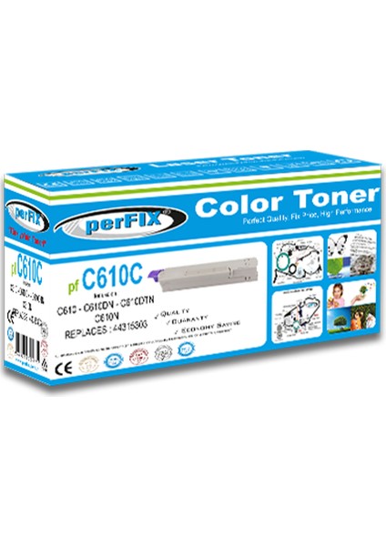 Pf C610 44315323 6000 Sayfa Mavi Muadil Toner fiyatları
