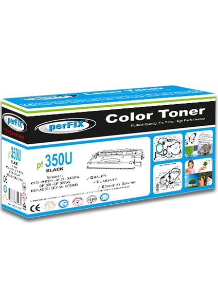 Pf CF350U – CF350A / CE310A - 130A - 126A 1500 Sayfa Siyah Muadil Toner fiyatları