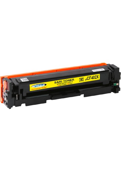 Pf CF402X 201X - 2300 Sayfa Sarı Muadil Toner
