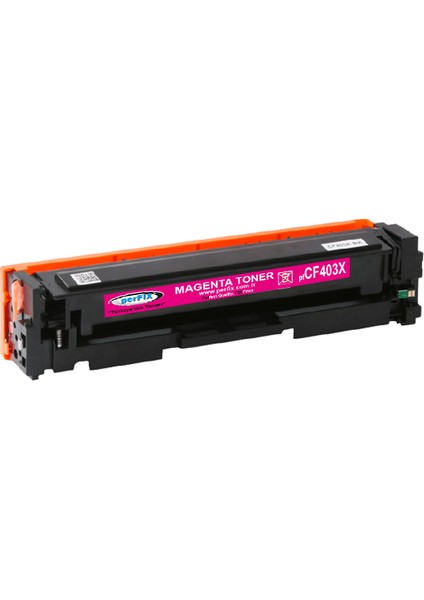 Pf CF403X 201X - 2300 Sayfa Kırmızı Muadil Toner
