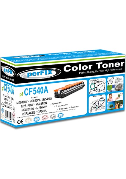Pf CF540A 203A - 1400 Sayfa Siyah Muadil Toner fiyatları