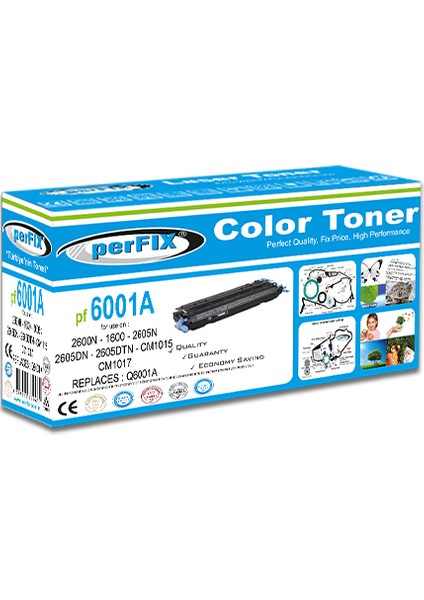 Pf Q6001A - 124A 2000 Sayfa Mavi Muadil Toner fiyatları
