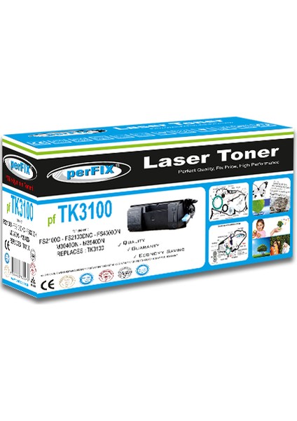 Pf TK3100 - 12000 Sayfa Siyah Muadil Toner fiyatları