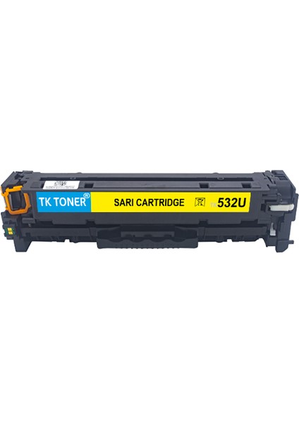 Toneer 532U - CE412A - CC532A - CF382A 2800 Sayfa Sarı Muadil Toner