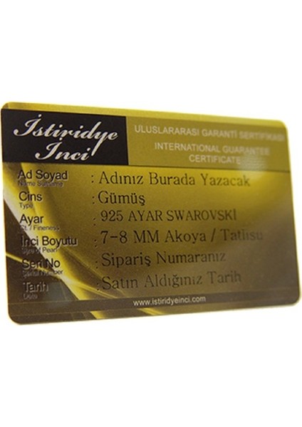 Istridye Inci Zümrüt Zade Inci Kolye Seti Akoya