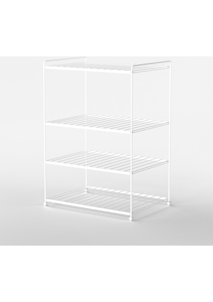 4 KATLI METAL RAF AYAKKABILIK BEYAZ EG206