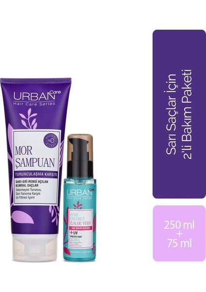 Sarı Saçlar Için 2'li Bakım Seti