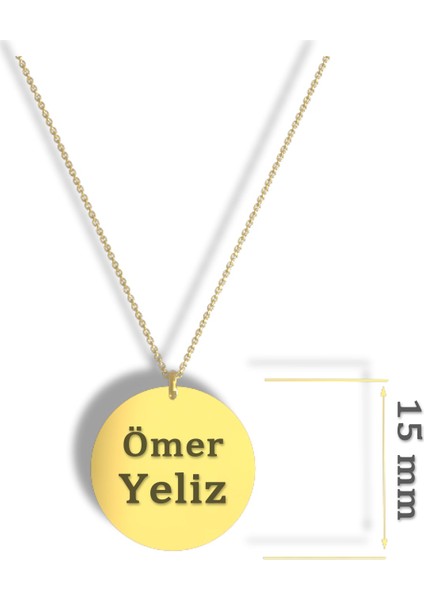 Isimli Altın Kaplama 925 Ayar Gümüş Plaka Kolye fiyatları