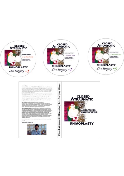 Kapalı Atravmatik Rinoplasti Canlı Cerrahi DVD