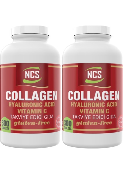 Hidrolize Collagen 1000 Mg Hyaluronic Acid C Vitamini 2 Adet 300 Tablet