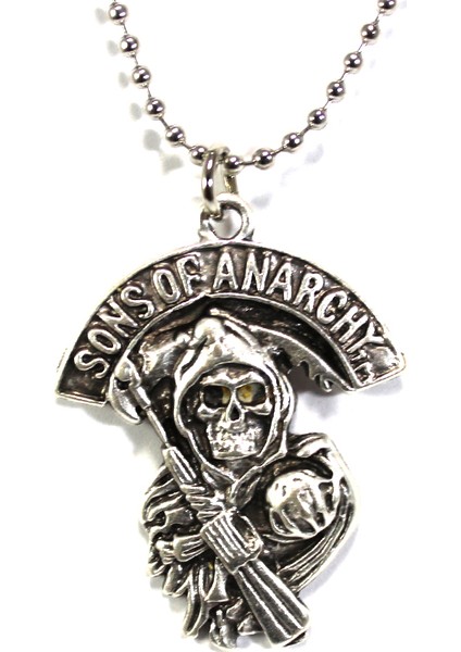 Sons Of Anarchy Gümüş Kaplama Zincir Kolye 2