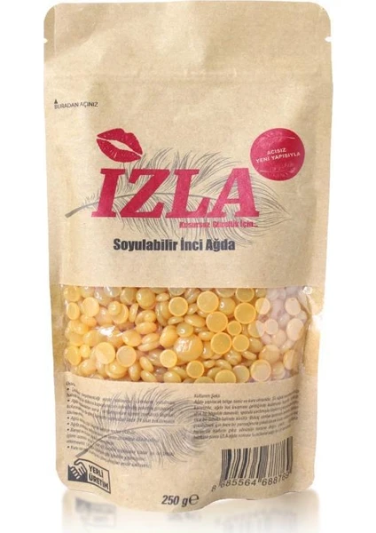 Izla Soyulabilir Boncuk Ağda 250 gr Naturel