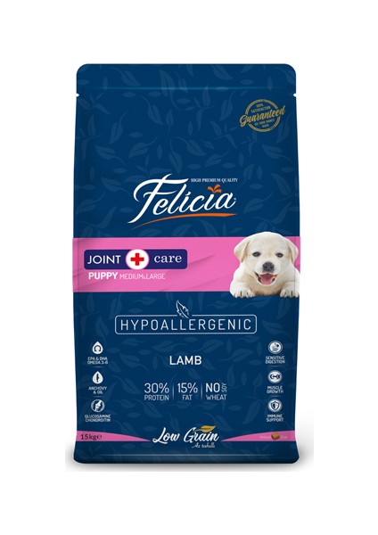 Az Tahıllı 15 kg Yavru Kuzulu M/large Breed Hypoallergenic Köpek Maması